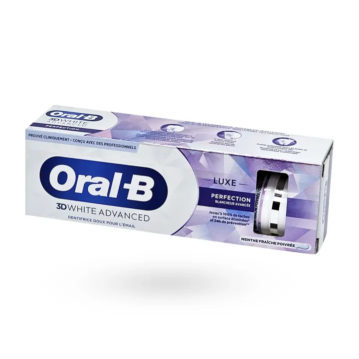 Oral-B 3D White Advanced Luxe Perfection 75 ml – Dentifrice blancheur avancée | Pharmacie en ligne