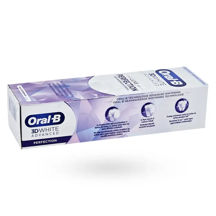 Oral-B 3D White Advanced Luxe Perfection 75 ml – Dentifrice blancheur avancée | Pharmacie en ligne