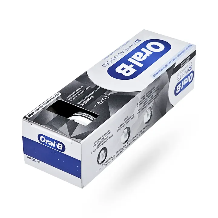 Oral-B 3D White Advanced Luxe Charbon 75 ml – Dentifrice anti-taches au charbon | Pharmacie en ligne