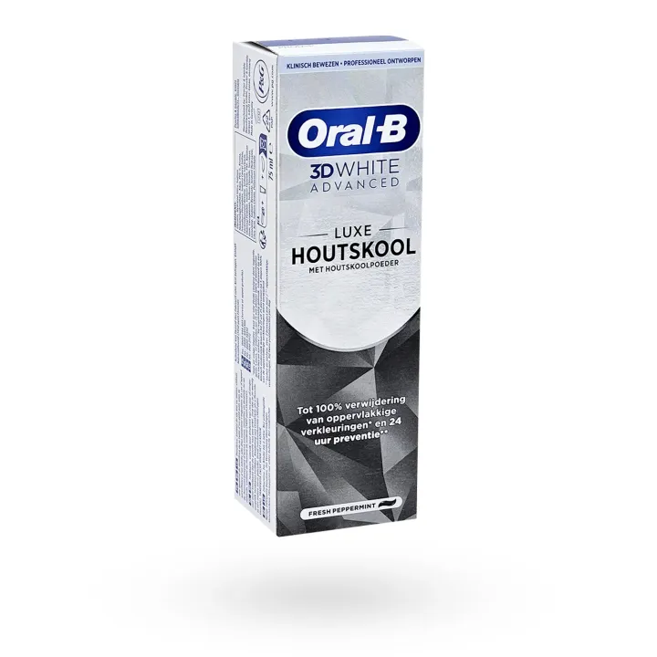 Oral-B 3D White Advanced Luxe Charbon 75 ml – Dentifrice anti-taches au charbon | Pharmacie en ligne