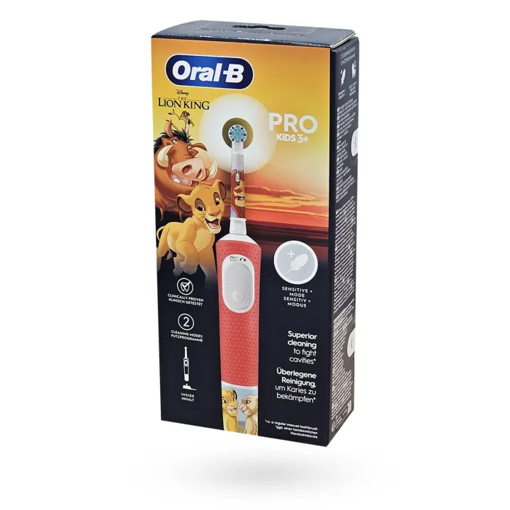 Oral-B PRO Kids Brosse à dents électrique Roi Lion Disney – Hygiène dentaire enfant | Pharmacie en ligne