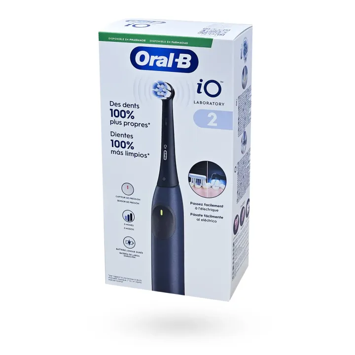 Oral-B iO 2 Brosse à dents électrique Bleu Océan | Pharmacie en ligne
