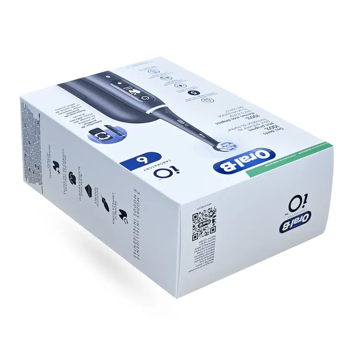 Oral-B iO6 Noire – Brosse à dents électrique connectée haute performance | Pharmacie en ligne