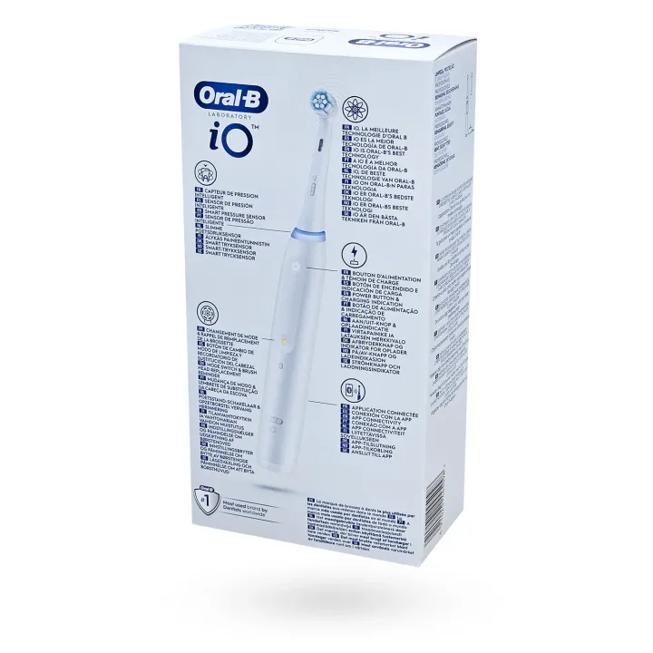 Oral-B iO Laboratory 5 Blanche – Brosse à dents électrique connectée | Pharmacie en ligne