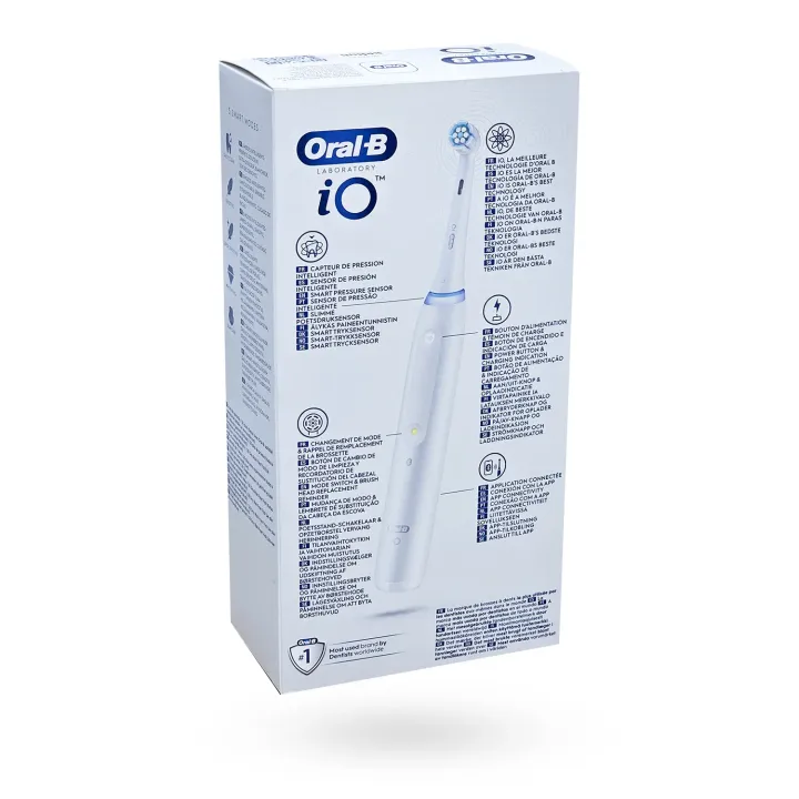Oral-B iO Laboratory 5 Blanche – Brosse à dents électrique connectée | Pharmacie en ligne