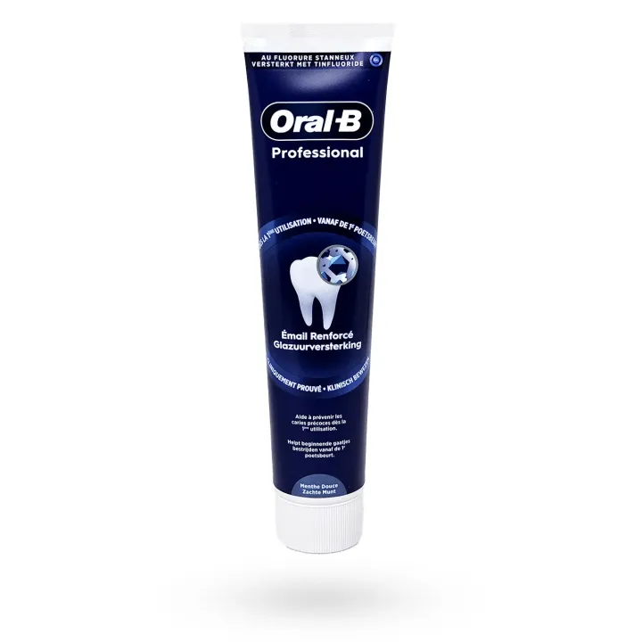Oral-B Professional Émail Renforcé – Dentifrice fluoré menthe douce 125 ml | Pharmacie en ligne