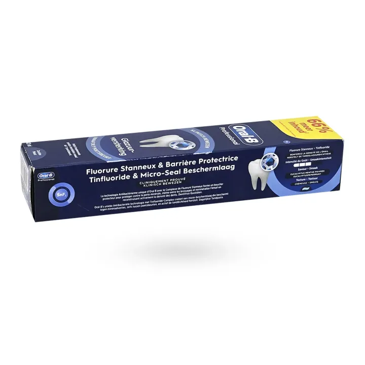 Oral-B Professional Émail Renforcé – Dentifrice fluoré menthe douce 125 ml | Pharmacie en ligne