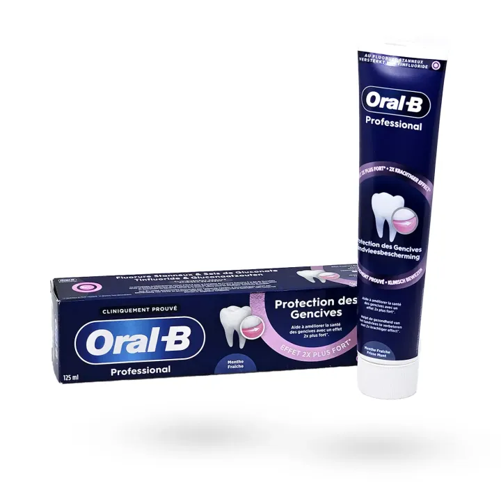 Oral-B Professional Protection Gencives – Dentifrice menthe fraîche 125 ml | Pharmacie en ligne