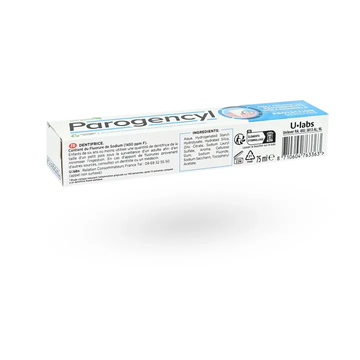 Parogencyl Protection Gencives Dentifrice 75 ml | Saignements gingivaux | Pharmacie en ligne