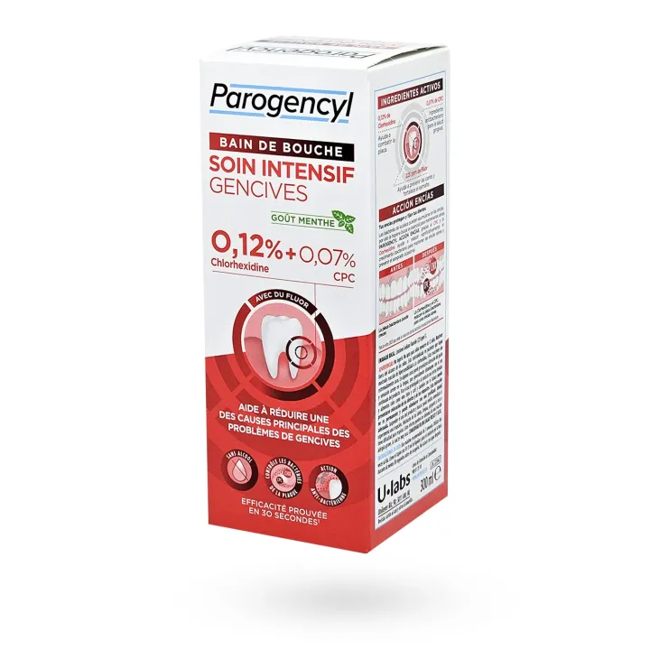 Parogencyl Soin Intensif Gencives Bain de Bouche | Antibactérien au fluor | Pharmacie en ligne