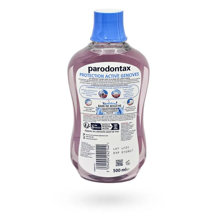 Parodontax Protection Active Gencive Bain de Bouche 500 ml | Menthe extra fraîche | Pharmacie en ligne