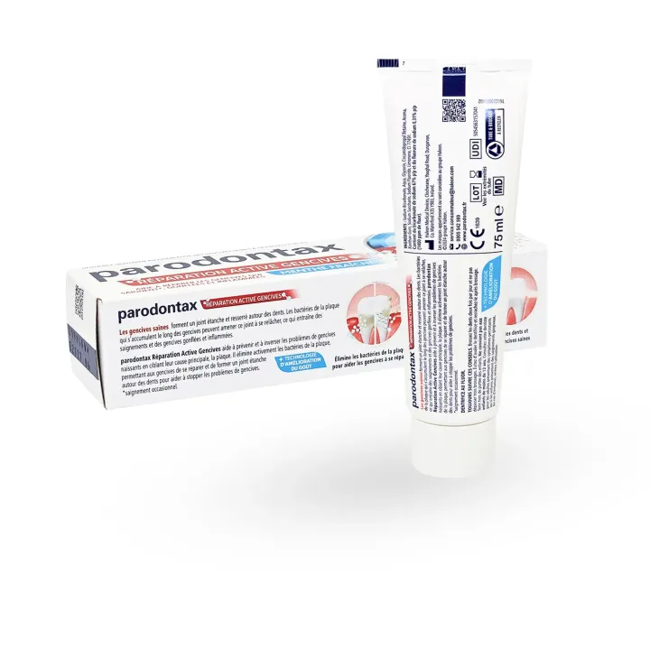 Parodontax Réparation Active Gencives Dentifrice | Saignements & Plaque | Pharmacie en ligne