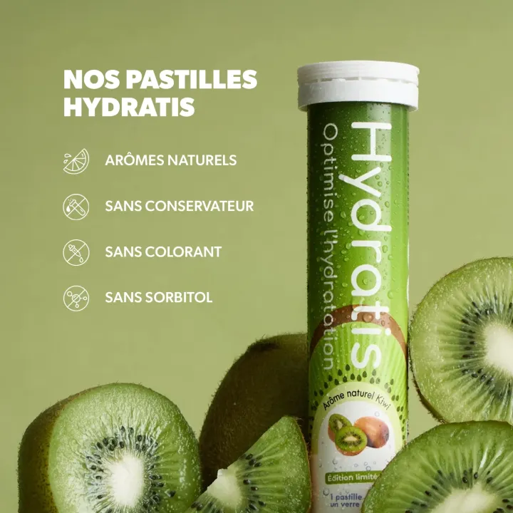 Hydratis Pastilles Effervescentes Kiwi – Électrolytes & Hydratation | Pharmacie en ligne