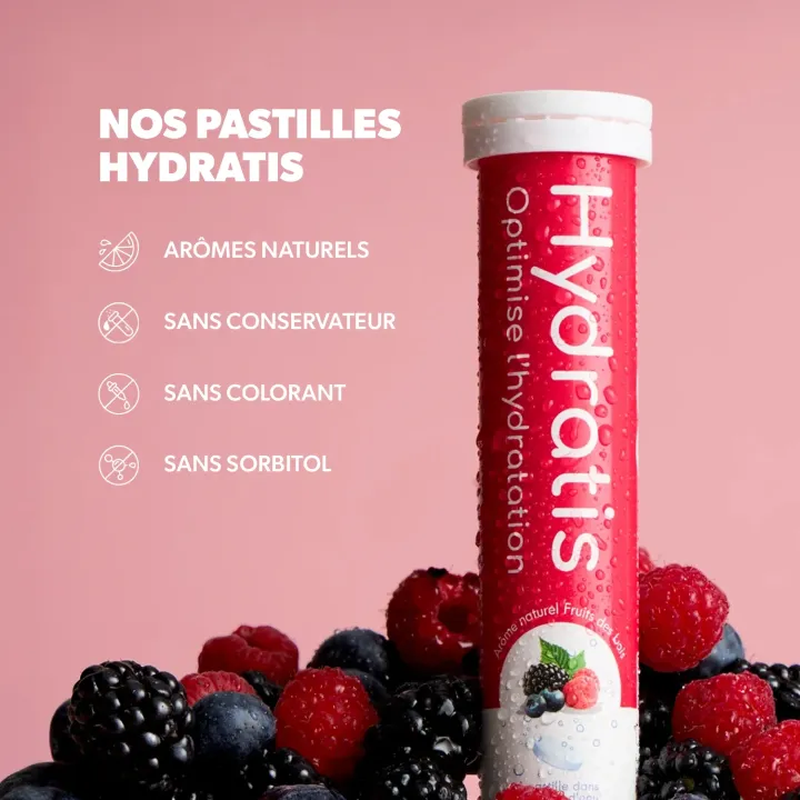 Hydratis fruits des bois 20 pastilles effervescentes | Pharmacie en ligne