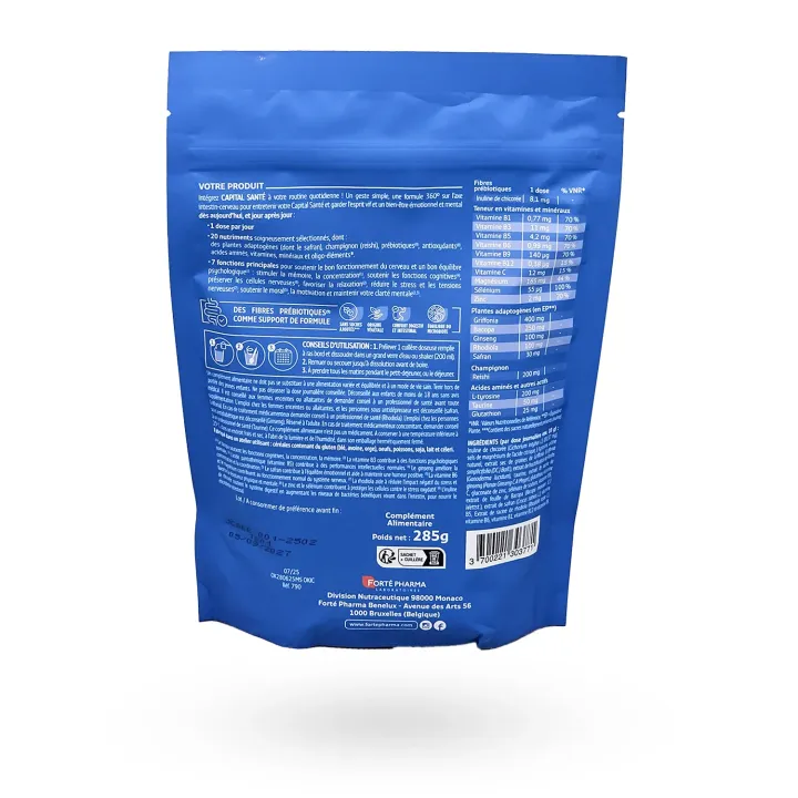 Capital Santé Forté Pharma Équilibre Émotionnel 285 g – Mémoire & Concentration | Pharmacie en ligne