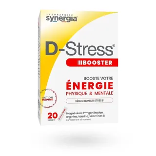 D-Stress Booster action rapide Synergia 20 sachets