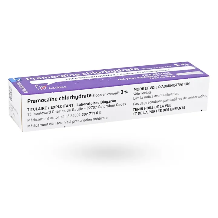 Pramocaïne 1% Biogaran Gel Rectal 30 g – Crise Hémorroïdaire Adulte | Pharmacie en ligne