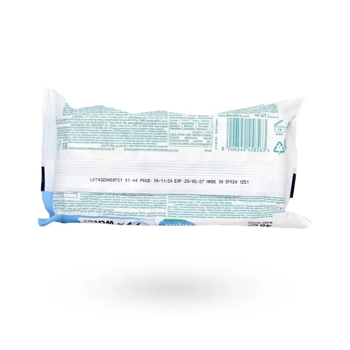 Pampers Harmonie Aqua Lingettes Bébé 99 % Eau – Peau Sensible | Pharmacie en ligne