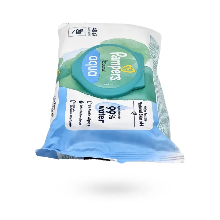 Pampers Harmonie Aqua Lingettes Bébé 99 % Eau – Peau Sensible | Pharmacie en ligne