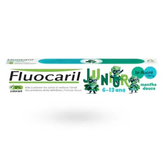 Fluocaril Junior dentifrice bi-fluoré 145 mg 6-13 ans menthe douce