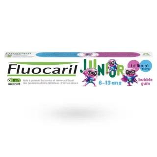 Fluocaril Junior dentifrice bi-fluoré 145 mg 6-13 ans bubble gum 75 ml