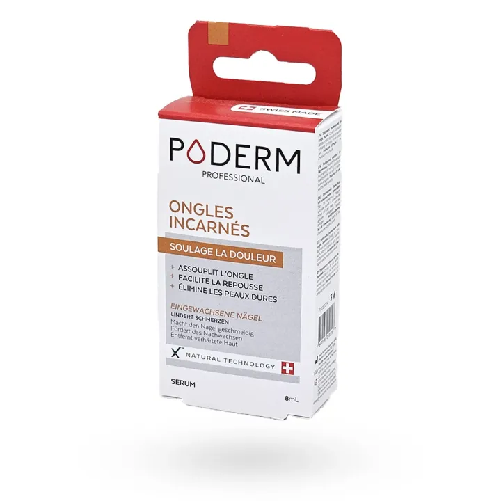Sérum Poderm Ongles Incarnés 8 ml – Dispositif Médical Apaisant | Pharmacie en Ligne