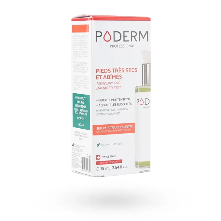Poderm Sérum Pieds Très Secs et Abîmés 75 ml – Soin Réparateur 24h | Pharmacie en Ligne