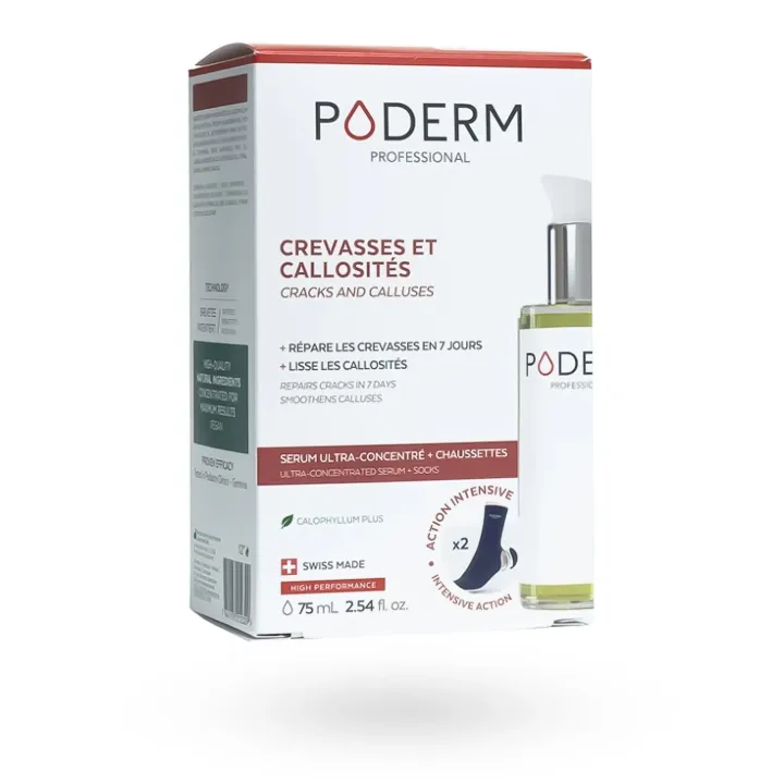 Poderm Sérum Crevasses et Callosités 75 ml – Réparation Talons Fendillés | Pharmacie en Ligne