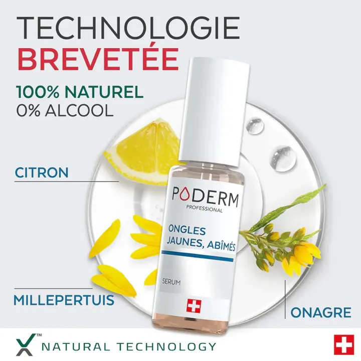 Poderm Sérum Ongles Jaunes et Abîmés 8 ml – Soin Clarifiant Ongles | Pharmacie en Ligne