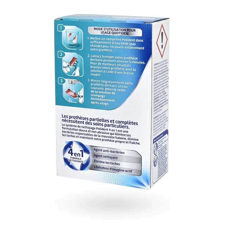 Polident Anti-Bactérien 72 Comprimés – Nettoyant Appareil Dentaire | Pharmacie en Ligne