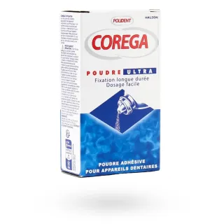 Corega poudre ultra Polident poudre adhésive 40 g