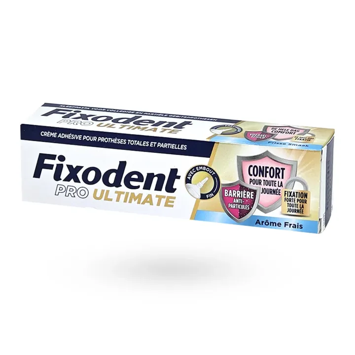 Fixodent PRO Ultimate 40 g Arôme Frais – Crème Adhésive Fixation Forte Dentier | Pharmacie en Ligne