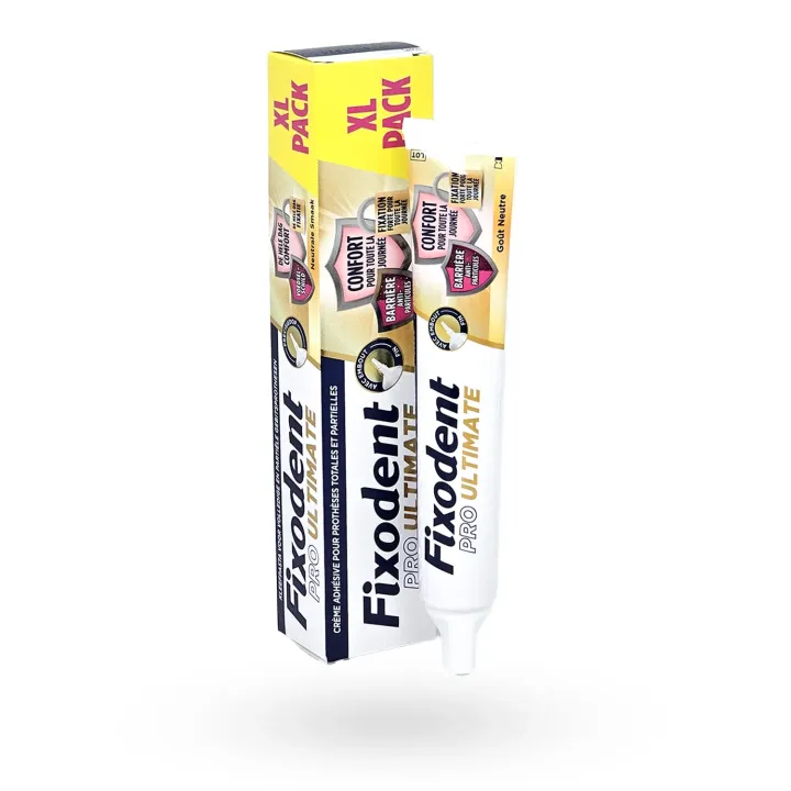 Fixodent PRO Ultimate 57 g – Crème Adhésive Fixation Forte Dentier | Pharmacie en Ligne