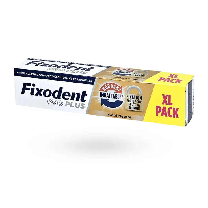 Fixodent PRO Plus Mordant Imbattable XL 57 g – Crème Adhésive Fixation Forte | Pharmacie en Ligne
