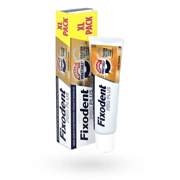 Fixodent PRO Plus Mordant Imbattable XL 57 g – Crème Adhésive Fixation Forte | Pharmacie en Ligne