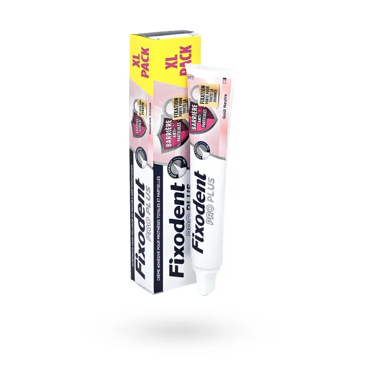 Fixodent PRO Plus Barrière Anti-Particules 57 g – Crème Adhésive Dentier | Pharmacie en Ligne