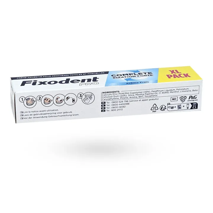 Fixodent PRO Complete Fixation Forte XL 70 g – Crème Adhésive Dentier | Pharmacie en Ligne