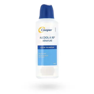 Alcool à 90° dénaturé Cooper 250 ml