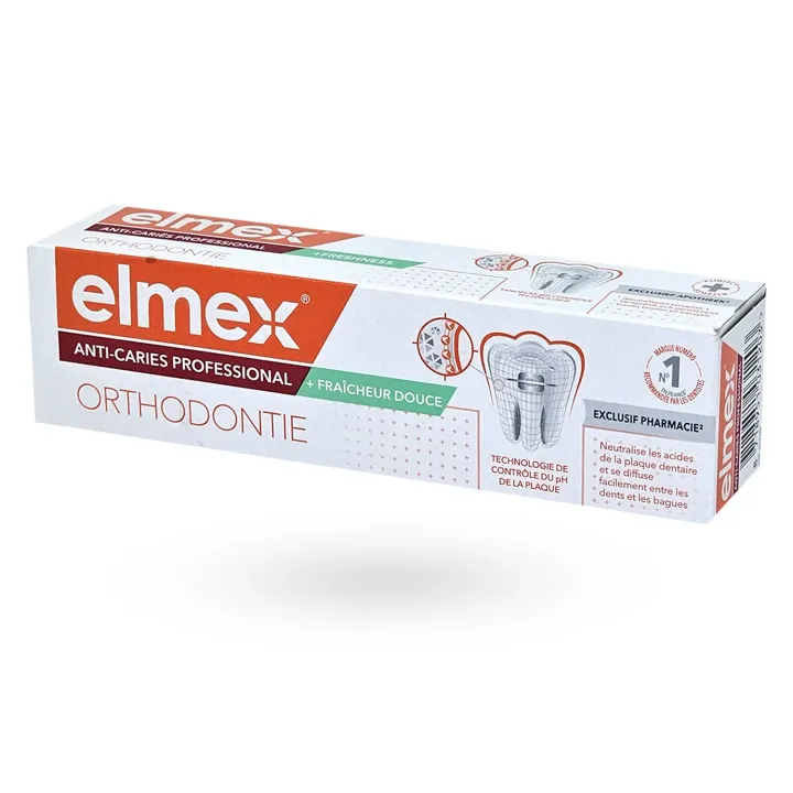 Elmex Orthodontie Dentifrice Anti-Caries 75 ml | Dentifrice Appareil Dentaire Pharmacie en Ligne
