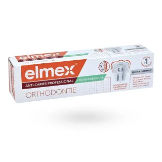 Elmex Orthodontie dentifrice anti-caries fraîcheur douce 75 ml