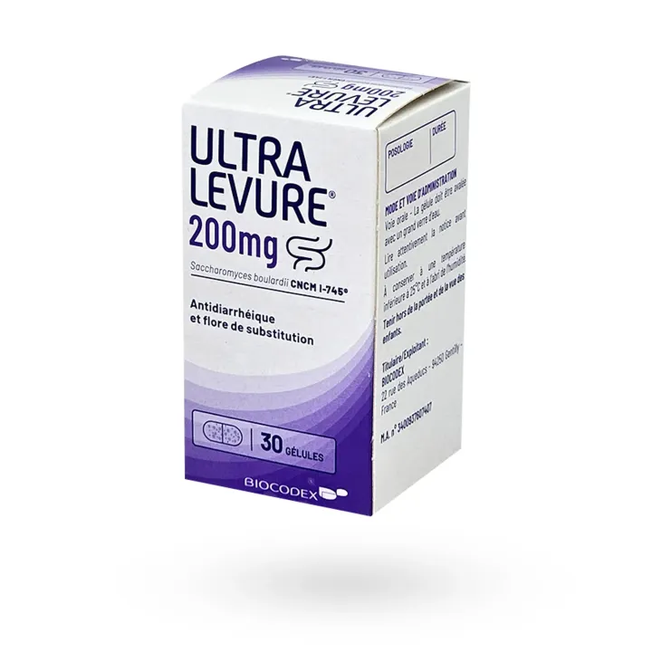 Ultra Levure 200 mg antidiarrhéique 30 gélules | Pharmacie en ligne