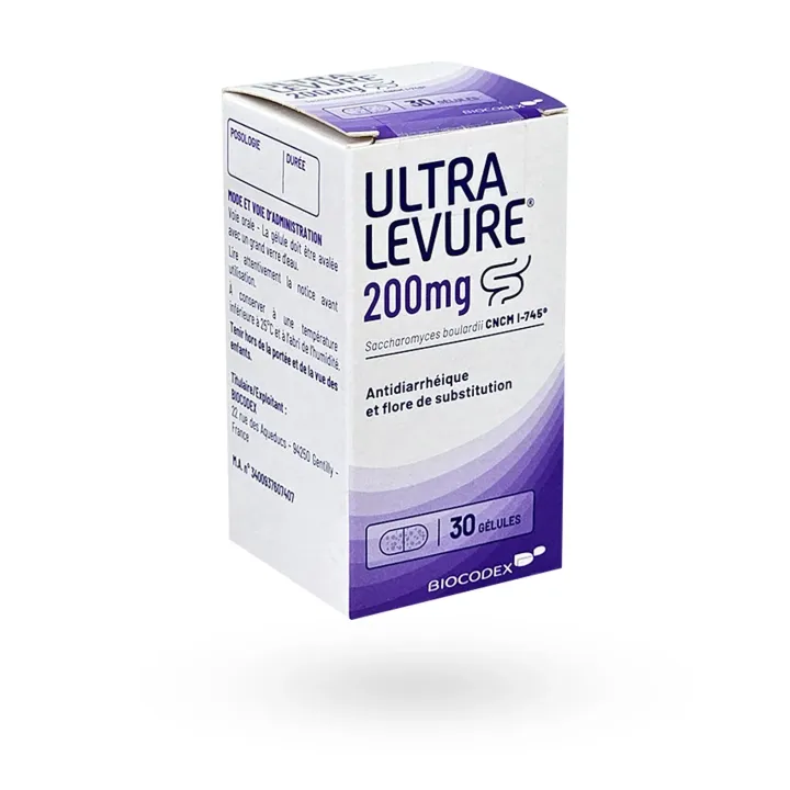 Ultra Levure 200 mg antidiarrhéique 30 gélules | Pharmacie en ligne