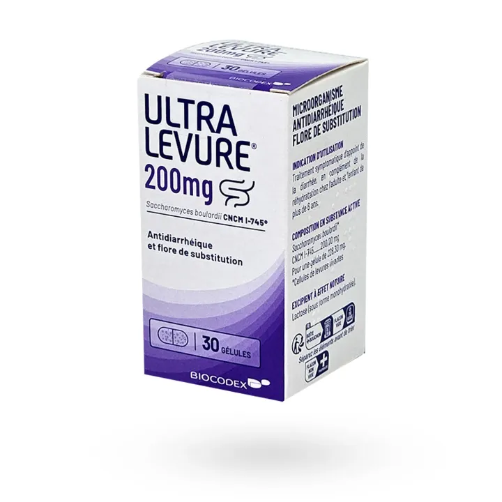 Ultra Levure 200 mg antidiarrhéique 30 gélules | Pharmacie en ligne