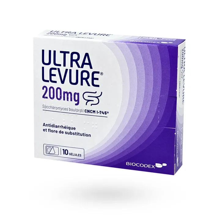 Ultra Levure 200 mg antidiarrhéique 10 gélules | Pharmacie en ligne