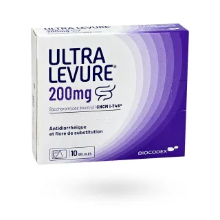 Ultra Levure 200 mg antidiarrhéique 10 gélules