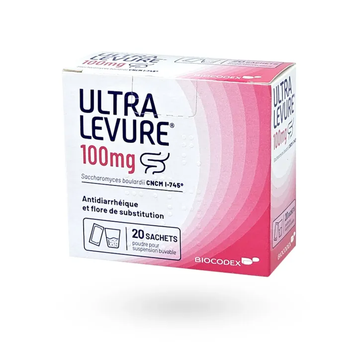 Ultra Levure 100 mg 20 Sachets | Traitement Diarrhée et Flore Intestinale Pharmacie en Ligne