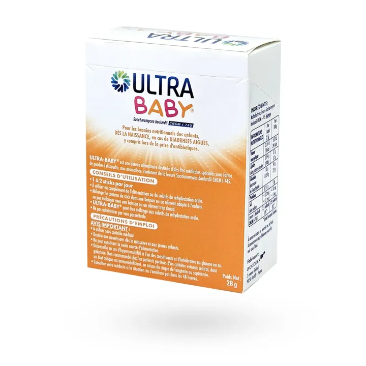 Ultra Baby Diarrhées Aiguës 14 Sticks | Probiotique Nourrisson Flore Intestinale Pharmacie en Ligne