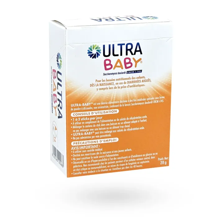 Ultra Baby Diarrhées Aiguës 14 Sticks | Probiotique Nourrisson Flore Intestinale Pharmacie en Ligne