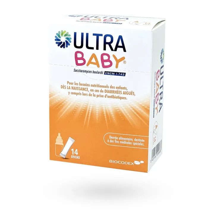 Ultra Baby Diarrhées Aiguës 14 Sticks | Probiotique Nourrisson Flore Intestinale Pharmacie en Ligne