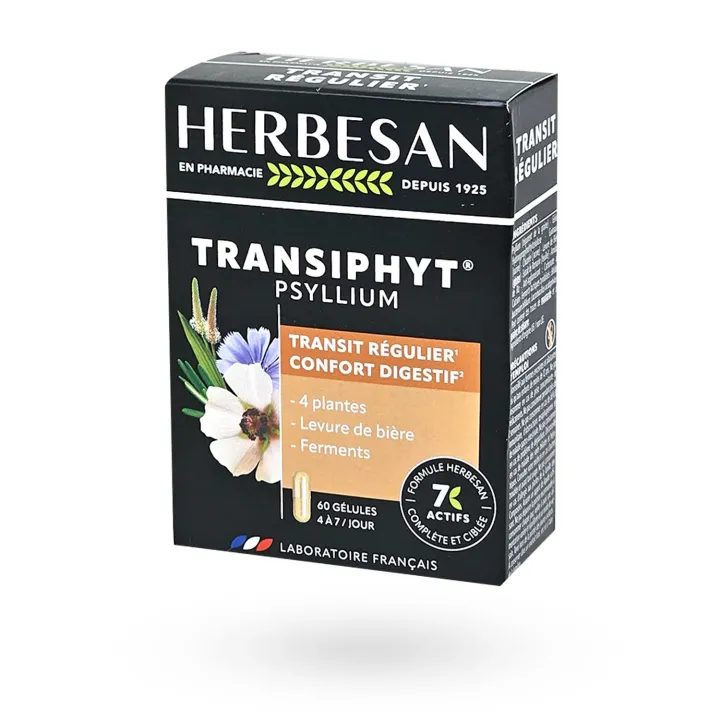 Herbesan Transiphyt transit facile nouvelle formule 60 gélules | Pharmacie en ligne